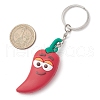 PVC Plastic Vegetable Keychain KEYC-JKC01036-3