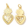 Rack Plating Brass Pendants KK-R146-05G-1