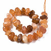 Natural Orange Botswana Agate Beads Strands G-S376-006-2