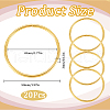 SOFPLATE Iron Open Jump Rings FIND-SP0002-63E-2