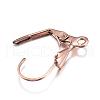 Ion Plating(IP) 304 Stainless Steel Leverback Earring Findings STAS-D167-59RG-3