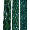 Electroplate Opaque Solid Color Glass Beads Strands EGLA-A044-P2mm-L09-2