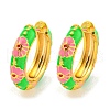 Rack Plating Brass Hoop Earrings EJEW-C102-43G-02-1