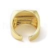 Brass Open Cuff Rings for Women RJEW-A035-06G-3