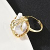 ABS Plastic Pearl Finger Rings RJEW-L128-01G-3