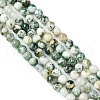 Natural Tree Agate Beads Strands X-G-K194-6mm-02-2