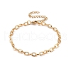 PVD Vacuum Plating 304 Stainless Steel Cable Chain Bracelet for Men Women BJEW-E031-05C-G-7