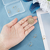 Beebeecraft 10Pcs Brass Micro Pave Clear Cubic Zirconia Earring Hooks KK-BBC0008-73-3