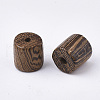 Natural Wenge Wood Beads WOOD-S053-36-2