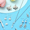 40Pcs 8 Styles Tibetan Style Alloy Pendants TIBEP-YW0001-86-5