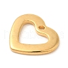 Ion Plating(IP) 304 Stainless Steel Charms STAS-U025-09G-2