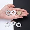 Tarnish Resistant 304 Stainless Steel Pendants STAS-I140-08S-5