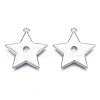 Brass Micro Pave Clear Cubic Zirconia Pendants KK-N232-206-1