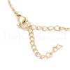 Brass Micro Pave Clear Cubic Zirconia Pendant Necklaces NJEW-F281-04-5