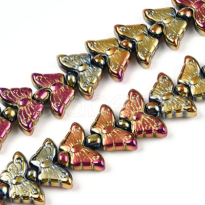 Electroplate Glass Beads Strands EGLA-N012-04K-1