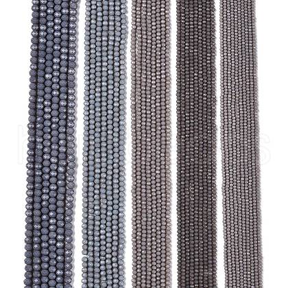 Opaque Solid Color Imitation Jade Glass Beads Strands EGLA-A044-P8mm-D10-1