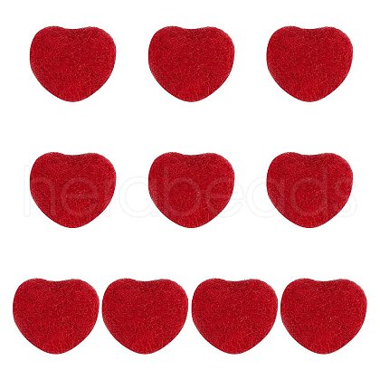 SUNNYCLUE 10Pcs Wool Felt Cabochons AJEW-SC0001-48-1