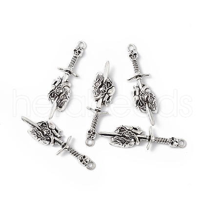 Tibetan Style Alloy Pendants PALLOY-B011-02AS-1