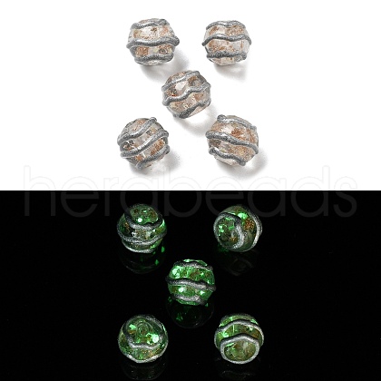 Luminous Handmade Gold Sand  Lampwork Beads LAMP-V001-01-1