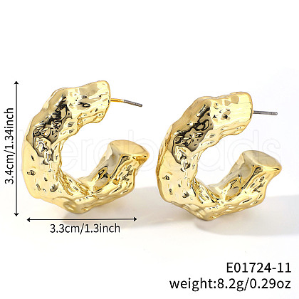 Geometric Shiny Plastic Stud Earrings FD4896-11-1