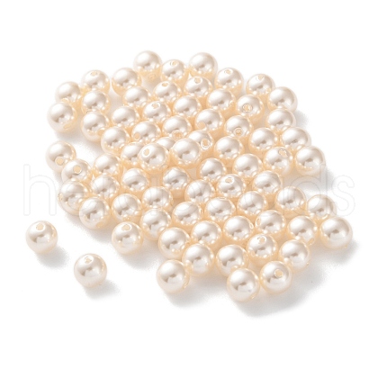 Plastic Imitation Pearl Beads FIND-M059-01B-08-1