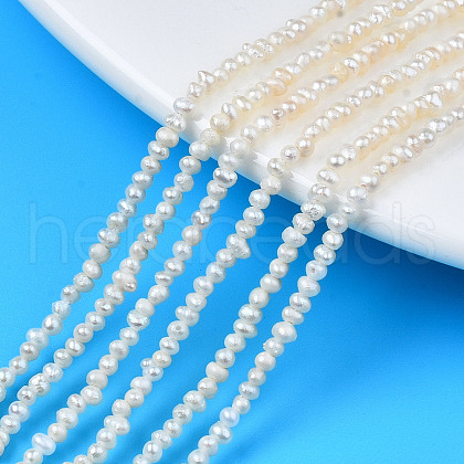 Natural Cultured Freshwater Pearl Beads Strands X-PEAR-N013-02B-1