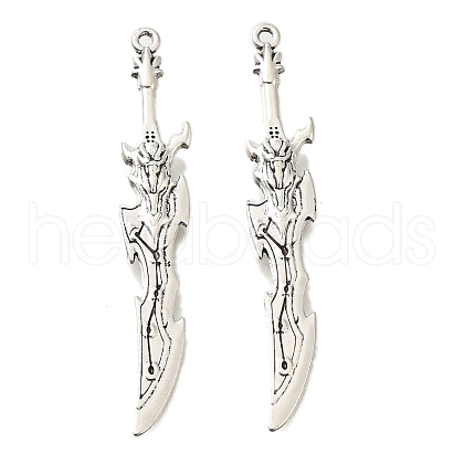 Tibetan Style Alloy Big Pendants FIND-G078-31AS-1