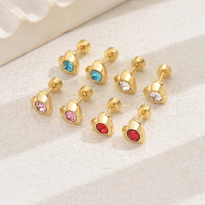 4 Pairs Elegant Set of Four Pairs of Fashionable and Versatile Earrings BI7244-1-1