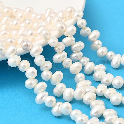 Natural Cultured Freshwater Pearl Beads Strands PEAR-I007-04H-01A-1