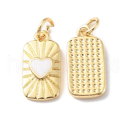 Rack Plating Brass Pendants with Jump Ring X-KK-F852-20G-1
