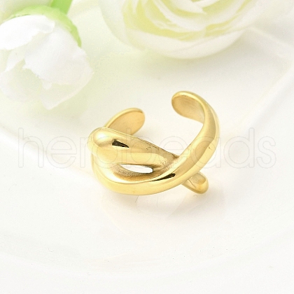 304 Stainless Steel Cuff Rings RJEW-D320-15G-1