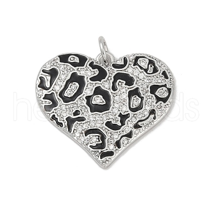 Brass Micro Pave Cubic Zirconia Pendants KK-R221-01P-05-1