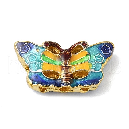 Rack Plating Brass Enamel Beads KK-P276-40G-1