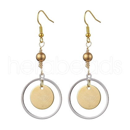 Brass Earrings for Women EJEW-JE05767-1