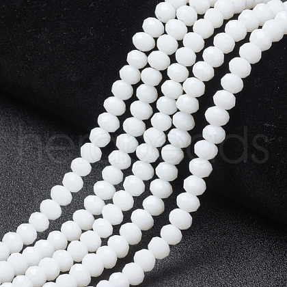 Opaque Solid Color Glass Beads Strands EGLA-A034-P2mm-D01-1