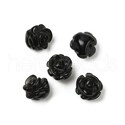Natural Obsidian Beads G-O156-A-24-1