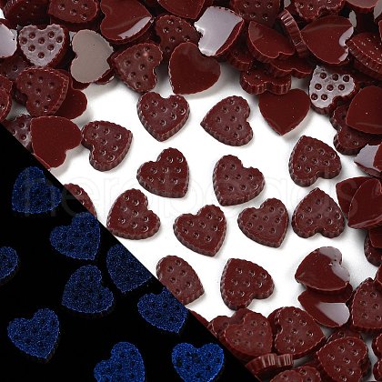 Luminous Resin Imitation Chocolate Decoden Cabochons RESI-K036-28B-02-1
