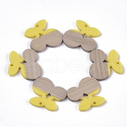 Resin & Wood Pendants RESI-S358-47A-1