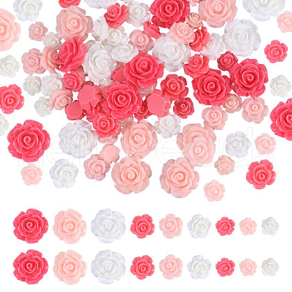 CHGCRAFT 78Pcs 9 Colors Resin Cabochons RESI-CA0001-77A-1