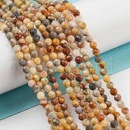 Natural Crazy Lace Agate Beads Strands G-A129-3mm-17-1