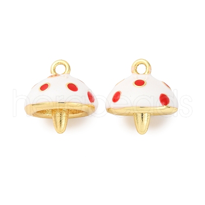 Brass Enamel Charms KK-F895-08G-01-1