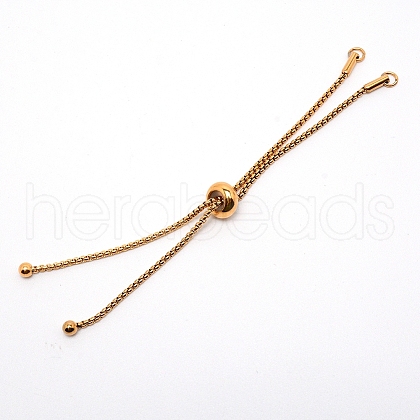 Adjustable Stainless Steel Bracelet Making STAS-WH0016-12G-1