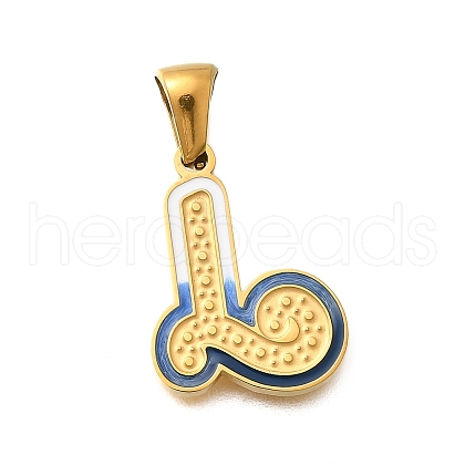 304 Stainless Steel Pendants STAS-K297-01G-L-1
