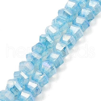 Imitation Jade Glass Beads Strands GLAA-P058-03A-02-1