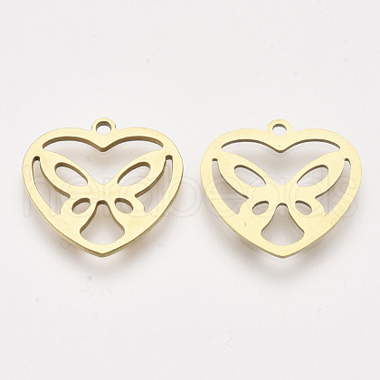 201 Stainless Steel Pendants STAS-T044-126G-1