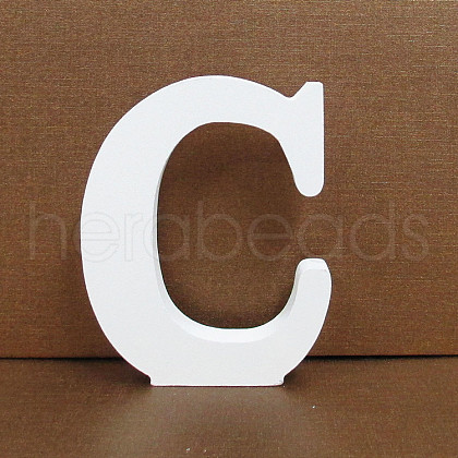 Letter Wooden Ornaments LETT-PW0002-61C-1