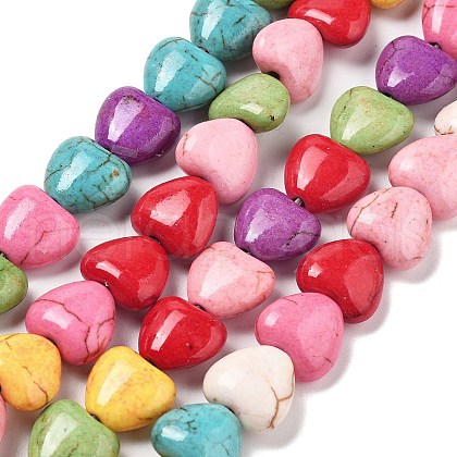 Synthetic Turquoise Beads Strands G-B140-F01-1