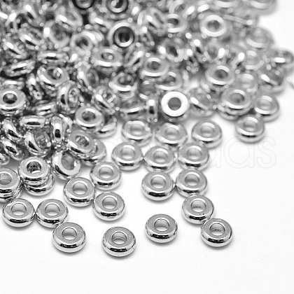 Brass Flat Round Spacer Beads X-KK-M085-A-12P-NR-1
