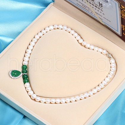 Mother's Day Jewellery Natural Freshwater Pearl Beaded Necklaces for Women WGE4EAE-43-1