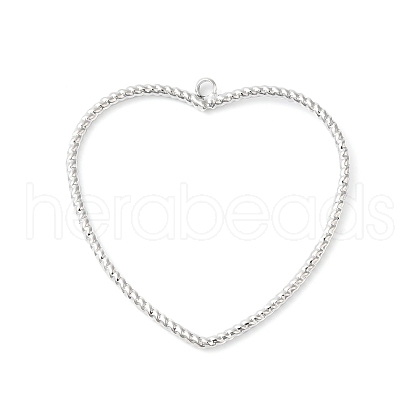 Brass Open Back Bezel Pendants KK-O144-07P-1